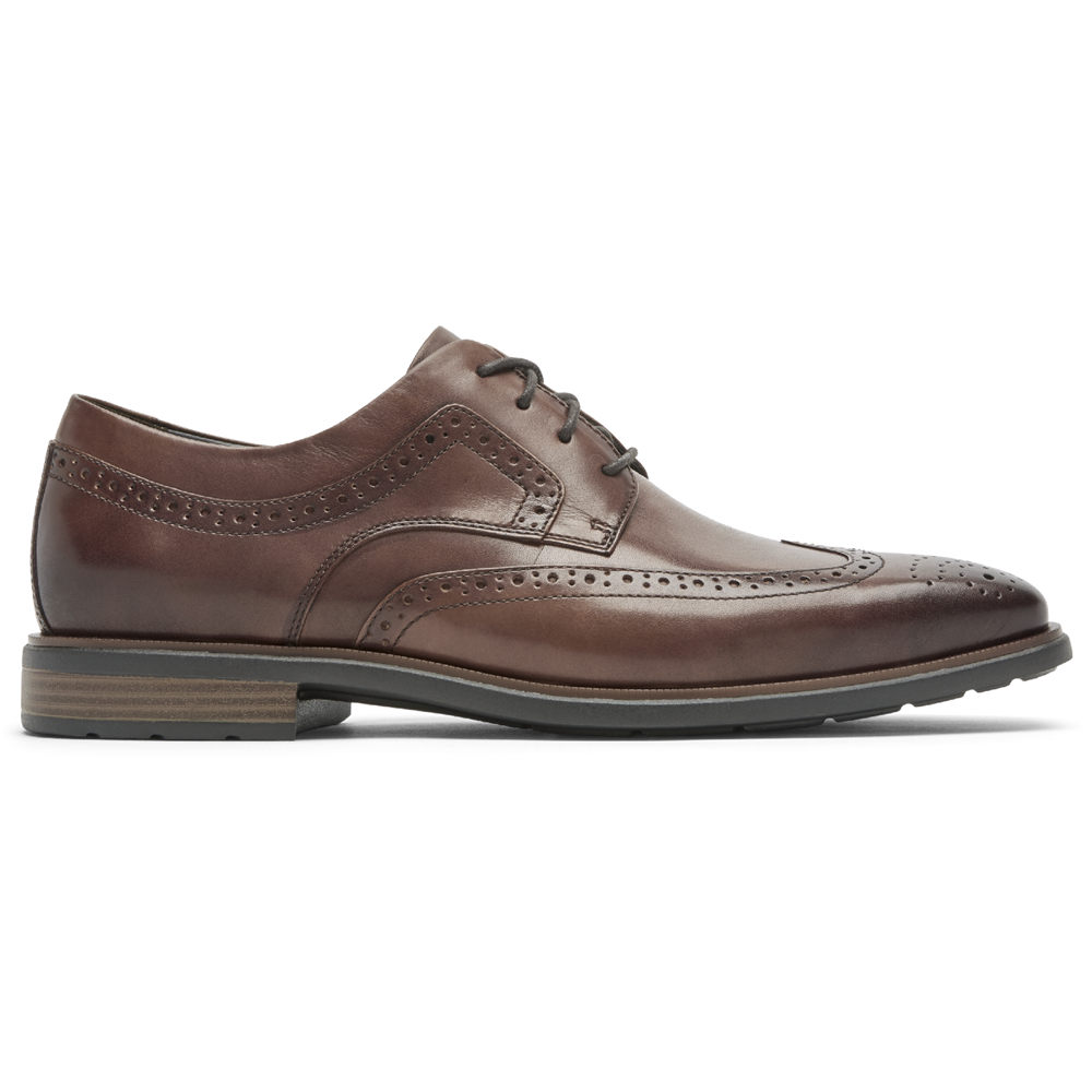 Rockport Dress Shoes For Mens Brown - Dres Sports Business 2 Wingtip - QF6074831